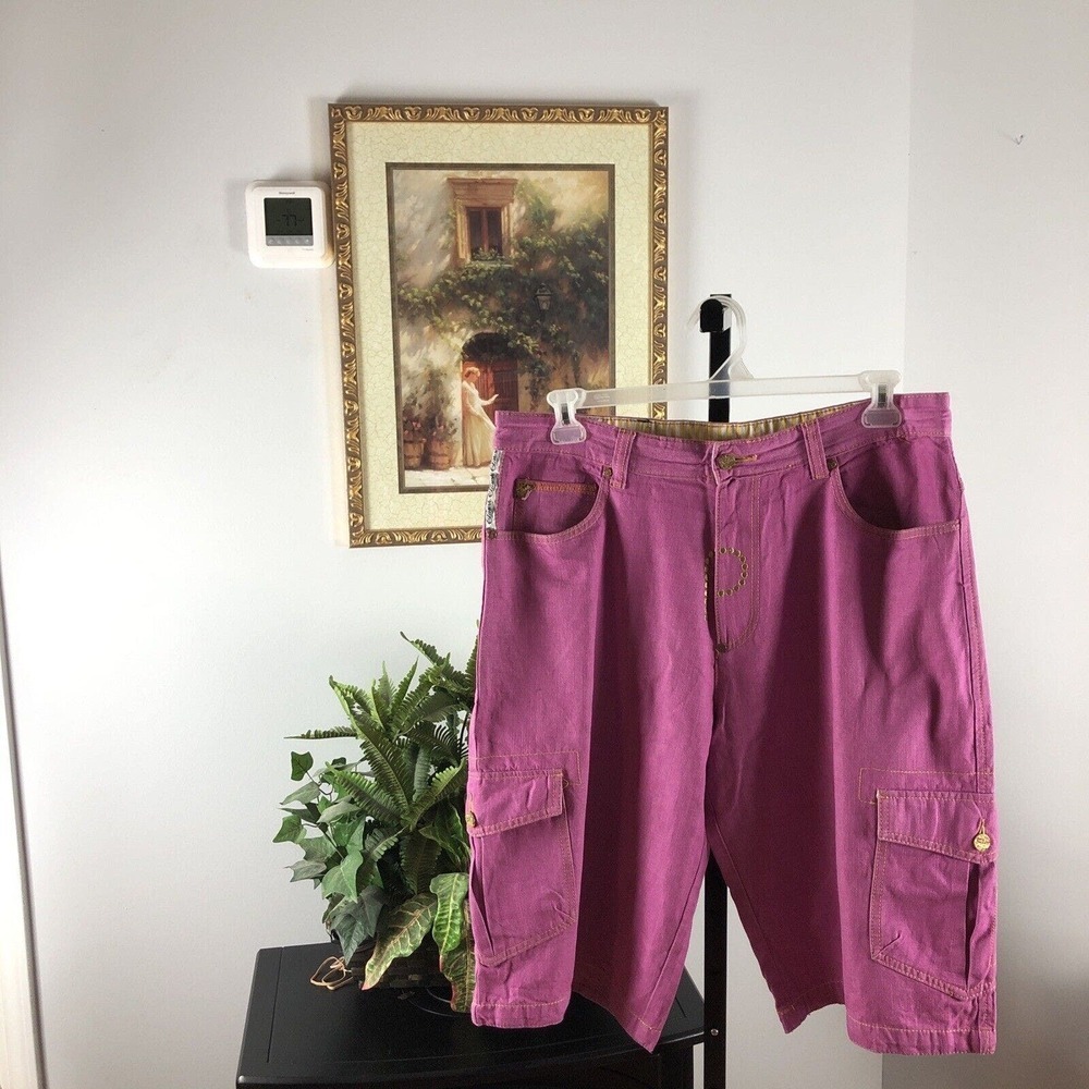 Parish Health Wealth Wisdom Women Shorts 100% Cotton 36 Bermuda Pink Inseam‎ 14”